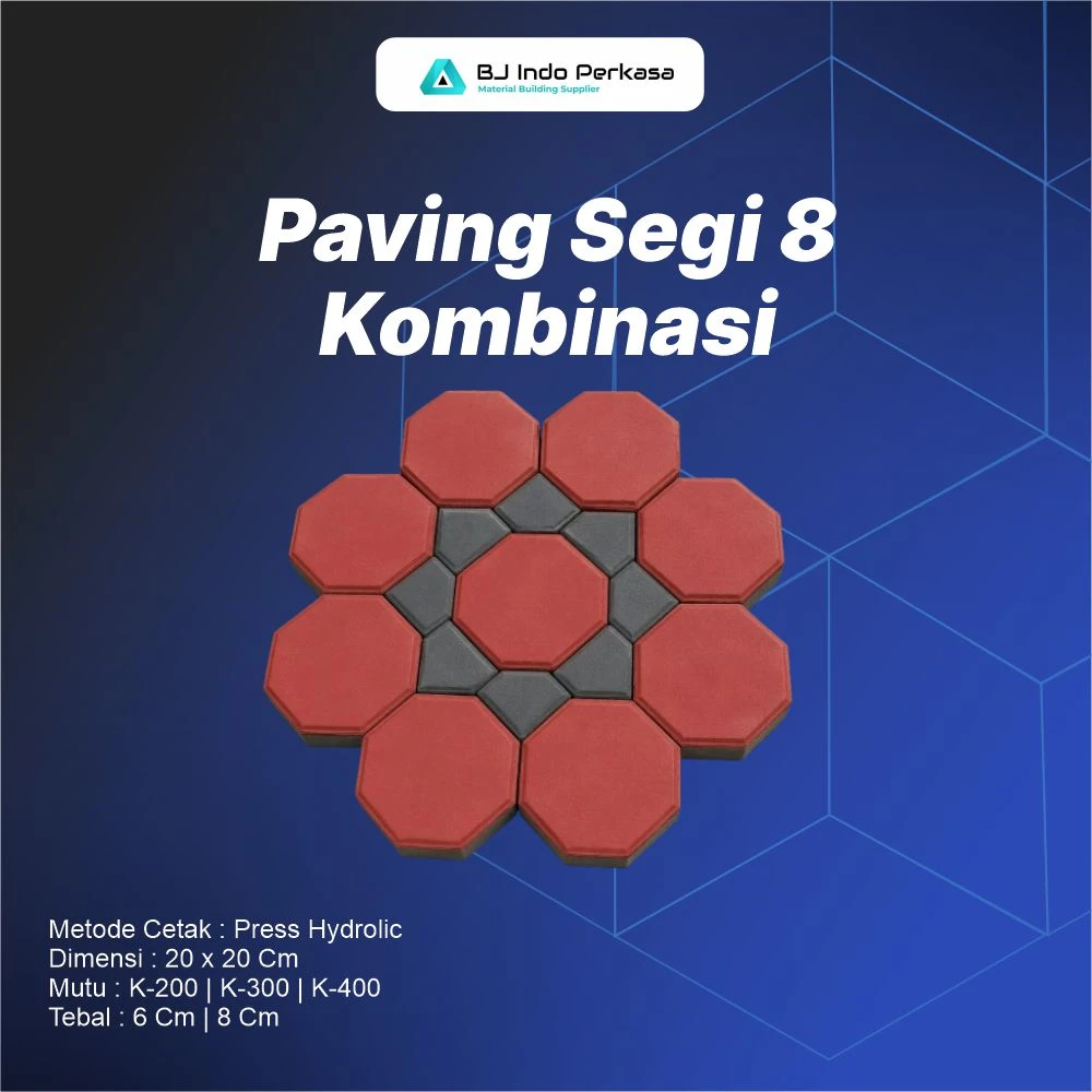     Paving Segi 8 Kombinasi Berkualitas untuk Jalan, Area Parkir, dan Landscape

